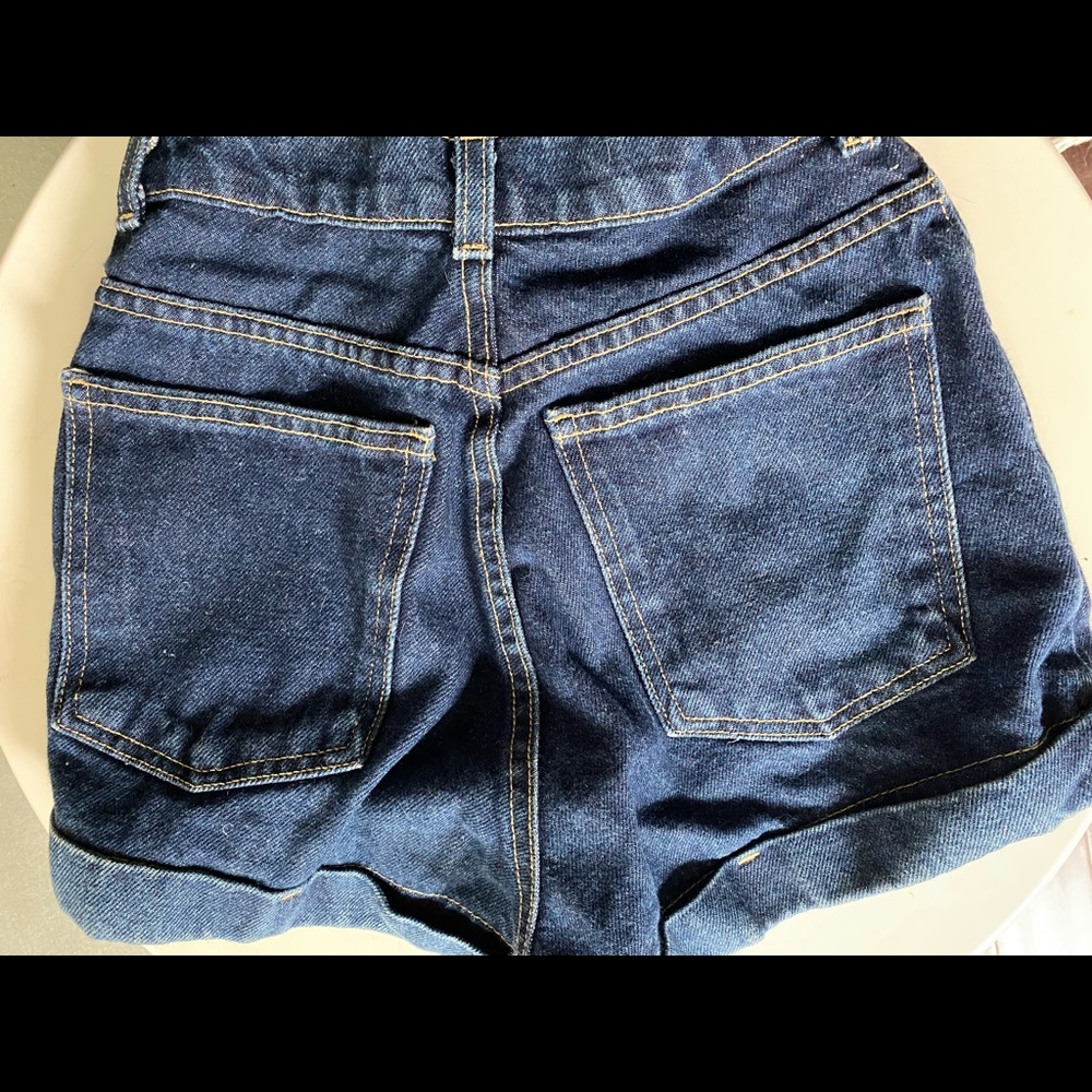 American Apparel high waisted jean denim shorts